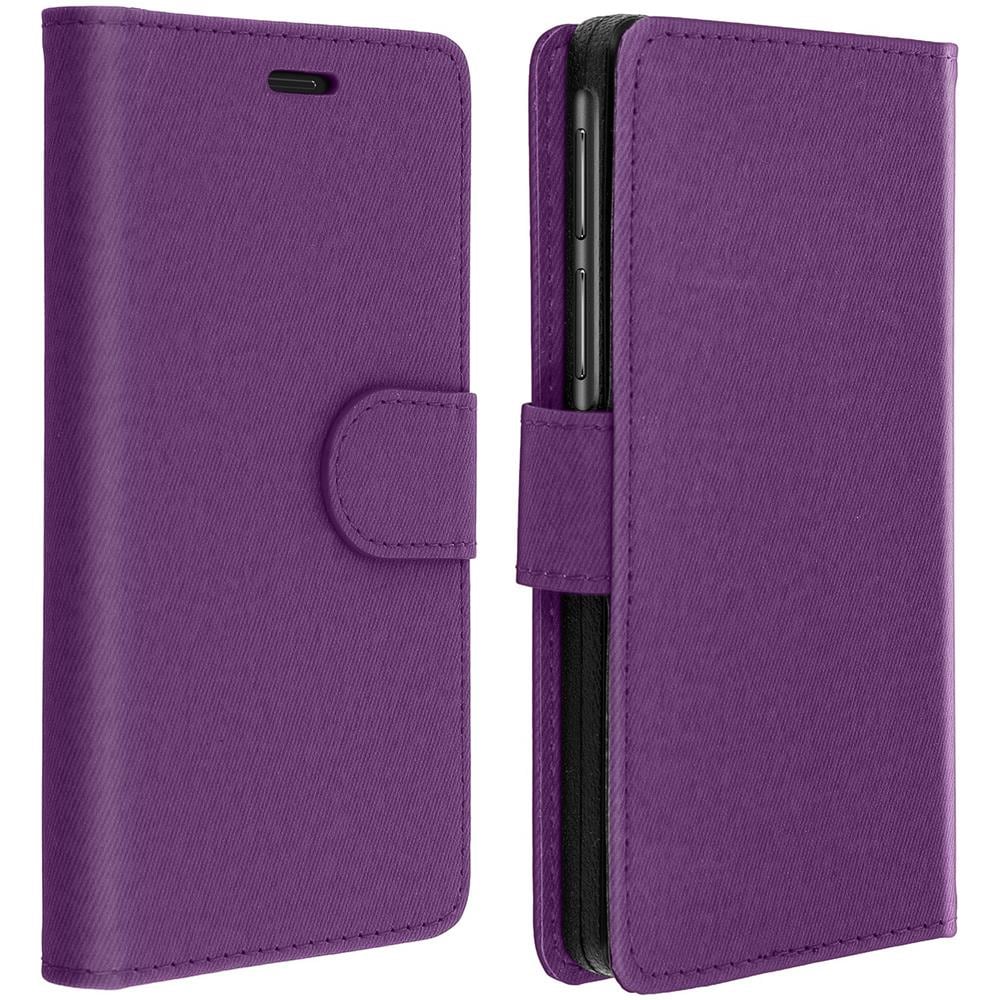 Custodia Smartphone 5,31 E 5,8 Pollici Portafoglio Cover Scorrevole - Viola - Foto 1