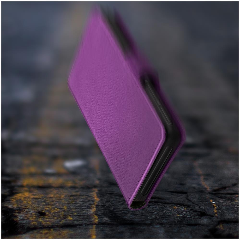 Custodia Smartphone 5,31 E 5,8 Pollici Portafoglio Cover Scorrevole - Viola - Foto 4