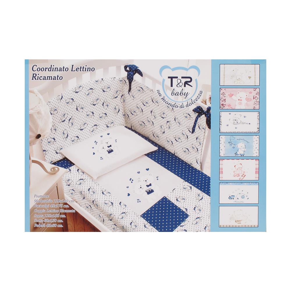 Set Piumone E Paracolpi Lettino Unica Rosa - Foto 1