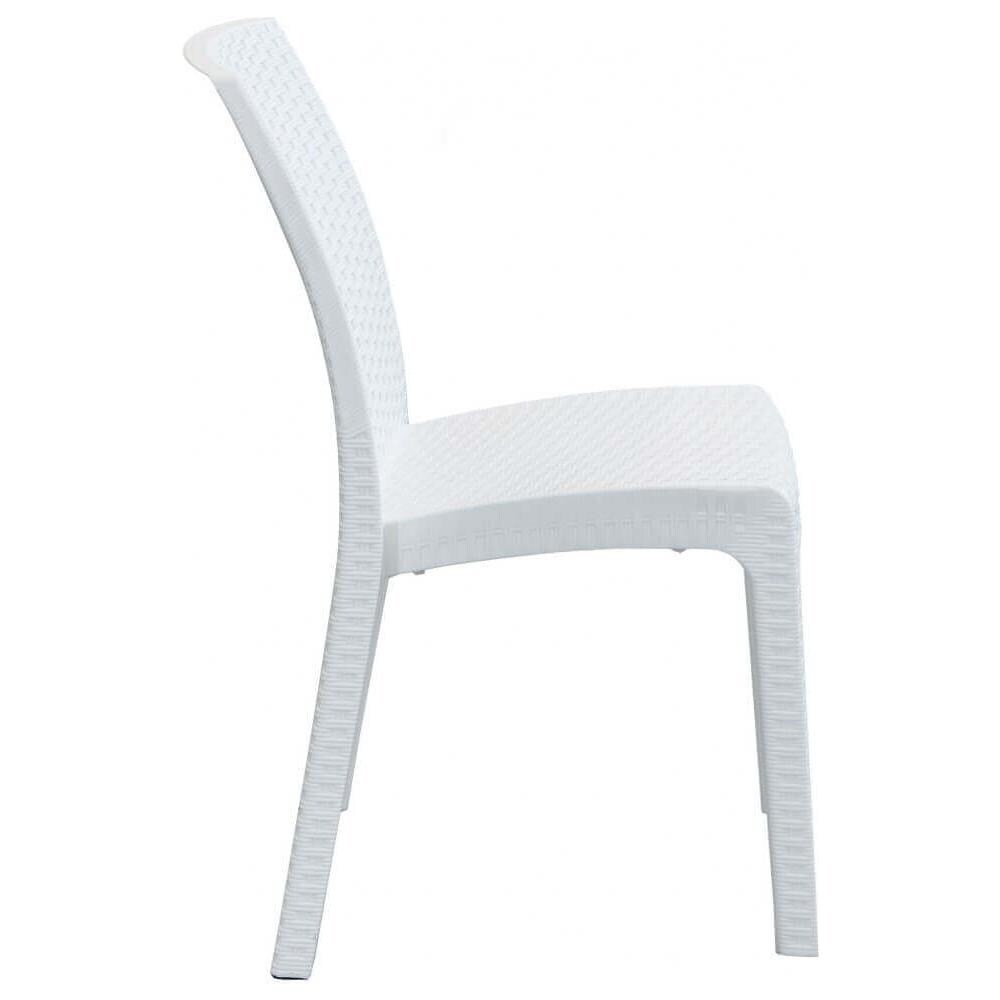 Alma - Sedia Da Giardino Impilabile In Wicker Stampato - Foto 4