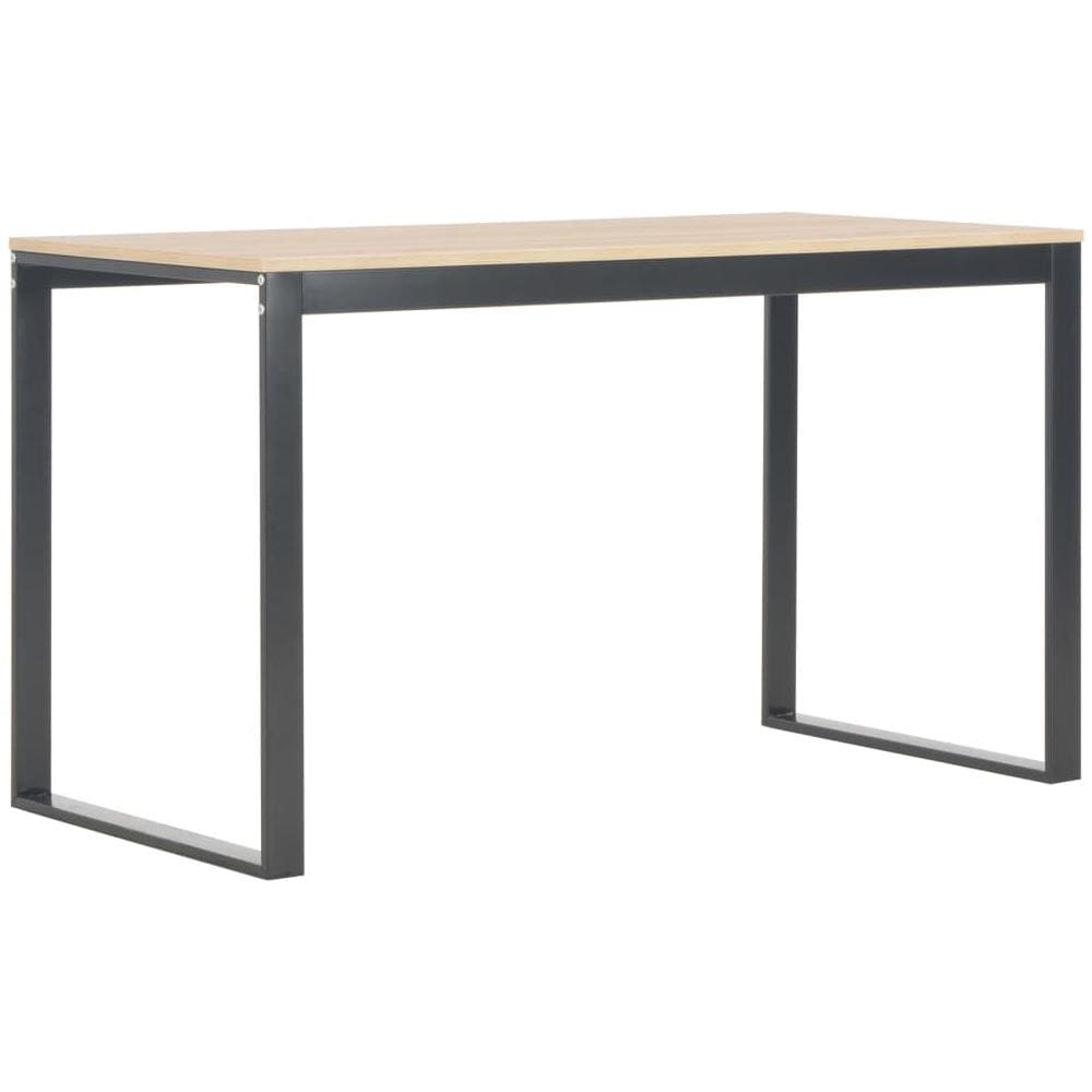 Scrivania Per Computer Nero E Rovere 120x60x73 Cm - Foto 2