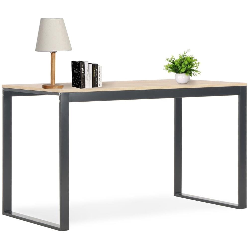 Scrivania Per Computer Nero E Rovere 120x60x73 Cm - Foto 1