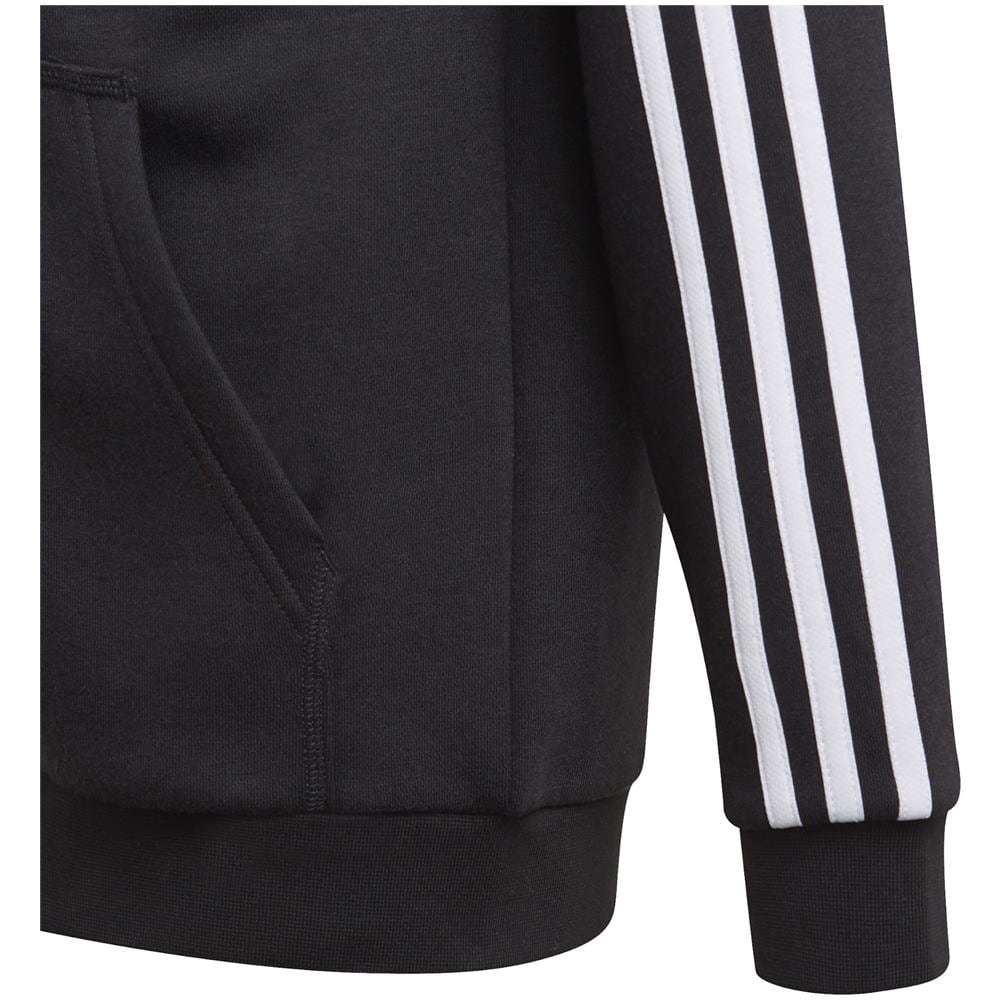 Felpa Da Ragazzi Con Cappuccio E Zip Essentials 3-stripes Nera Taglia 9-10 A Codice Gq8900 - Foto 5