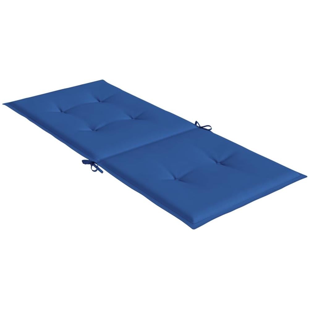 Cuscini per Sedie da Giardino 4 pz Blu Reale 120x50x4 cm - Foto 2