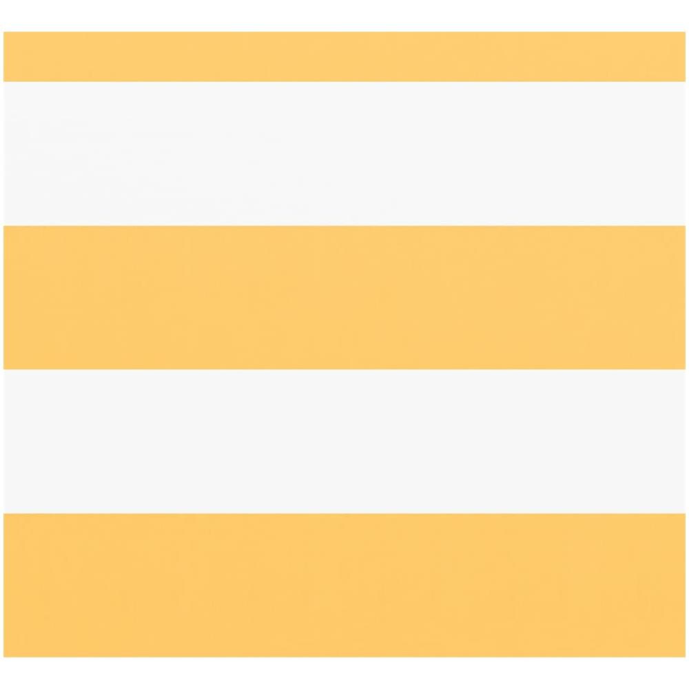 Paravento Balcone Bianco e Giallo 120x500 cm Tessuto Oxford - Foto 2