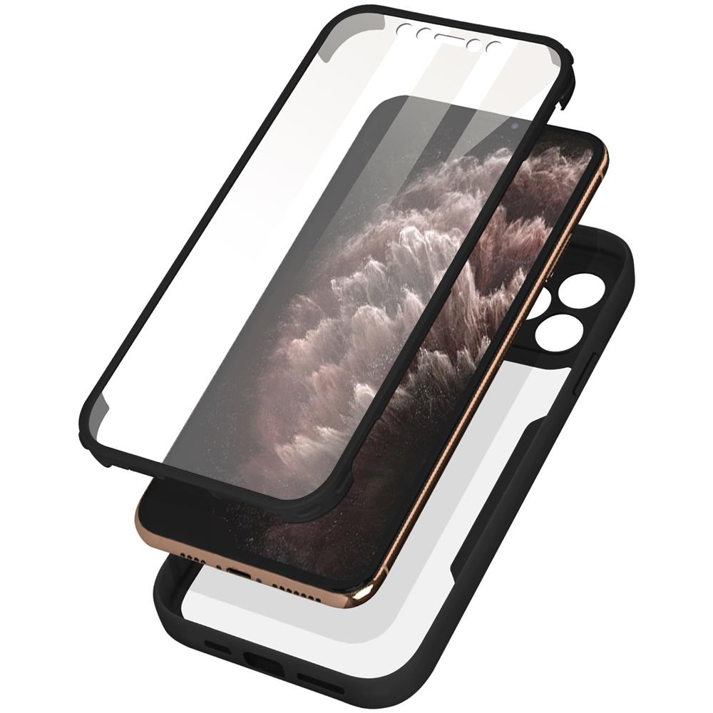 Cover Iphone 11 Pro Max Retro Plexiglass Fronte Polimero Rinforzata Bordo Nero - Foto 1