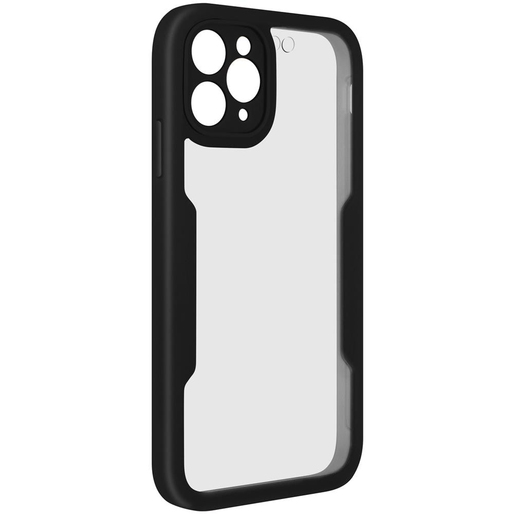 Cover Iphone 11 Pro Max Retro Plexiglass Fronte Polimero Rinforzata Bordo Nero - Foto 5