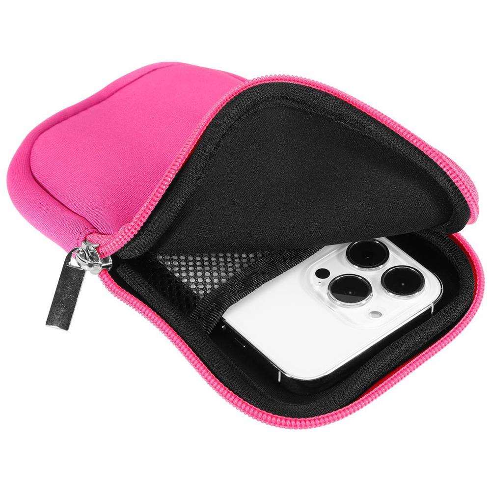 Custodia Universale In Neoprene Compatibile Con Telefoni Fino A Xyx In Rosa - Coperchio Protettivo In Neoprene Con Cinturino Da Polso per 5.5 (Zoll) - Foto 6