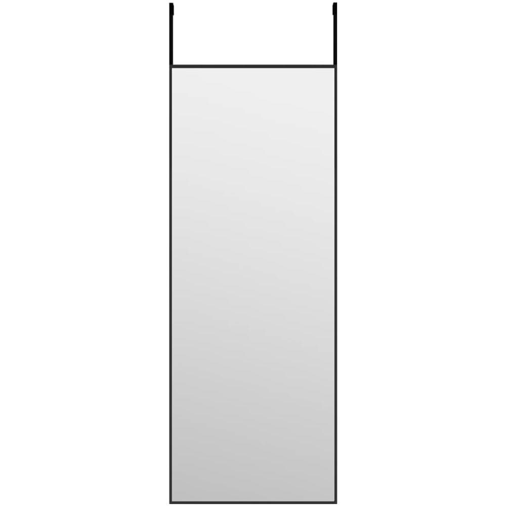 Specchio Da Porta Nero 30x80 Cm In Vetro E Alluminio - Foto 2