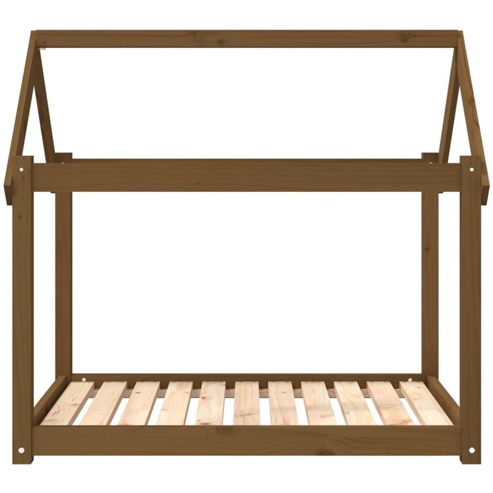 Cuccia per Cani Miele 101x70x90 cm in Legno Massello di Pino - Foto 2