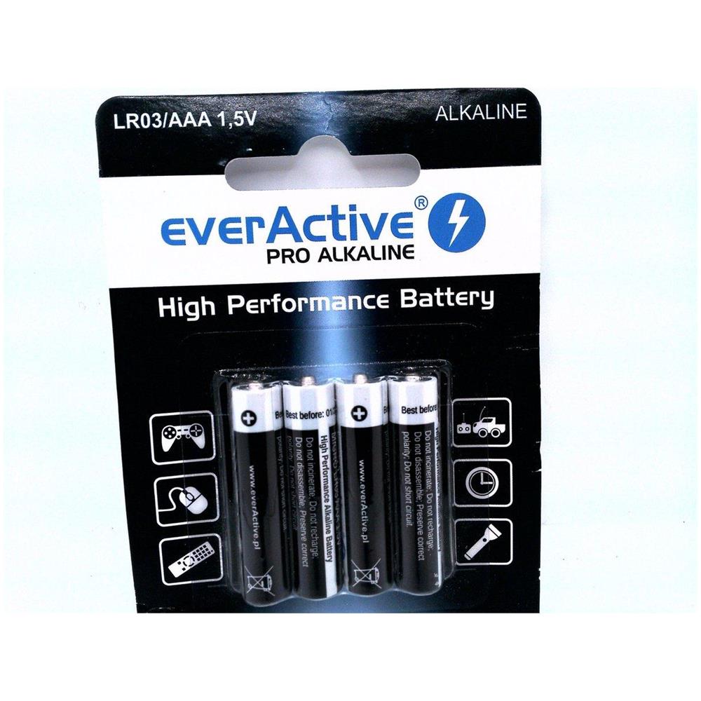 Pile Alcaline Aaa /lr03 Everactive Pro - 4 Pezzi (blister) - Foto 1