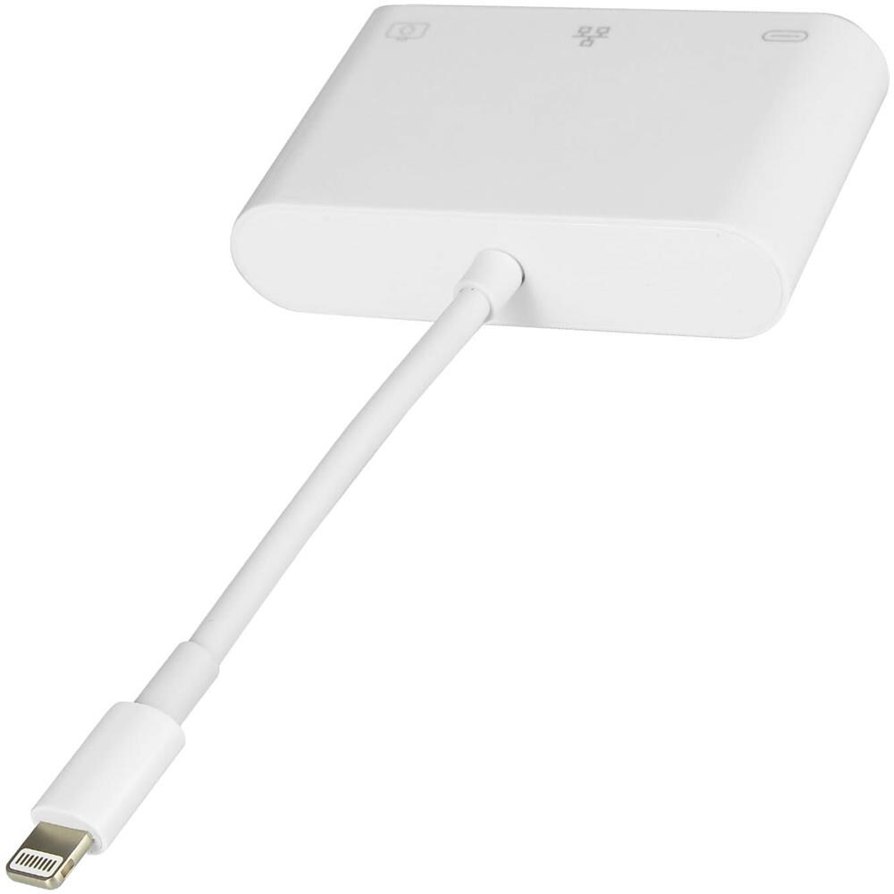 Adattatore Lightning A Ethernet / Usb-a / Usb-c Compatto Plug And Play Bianco - Foto 5