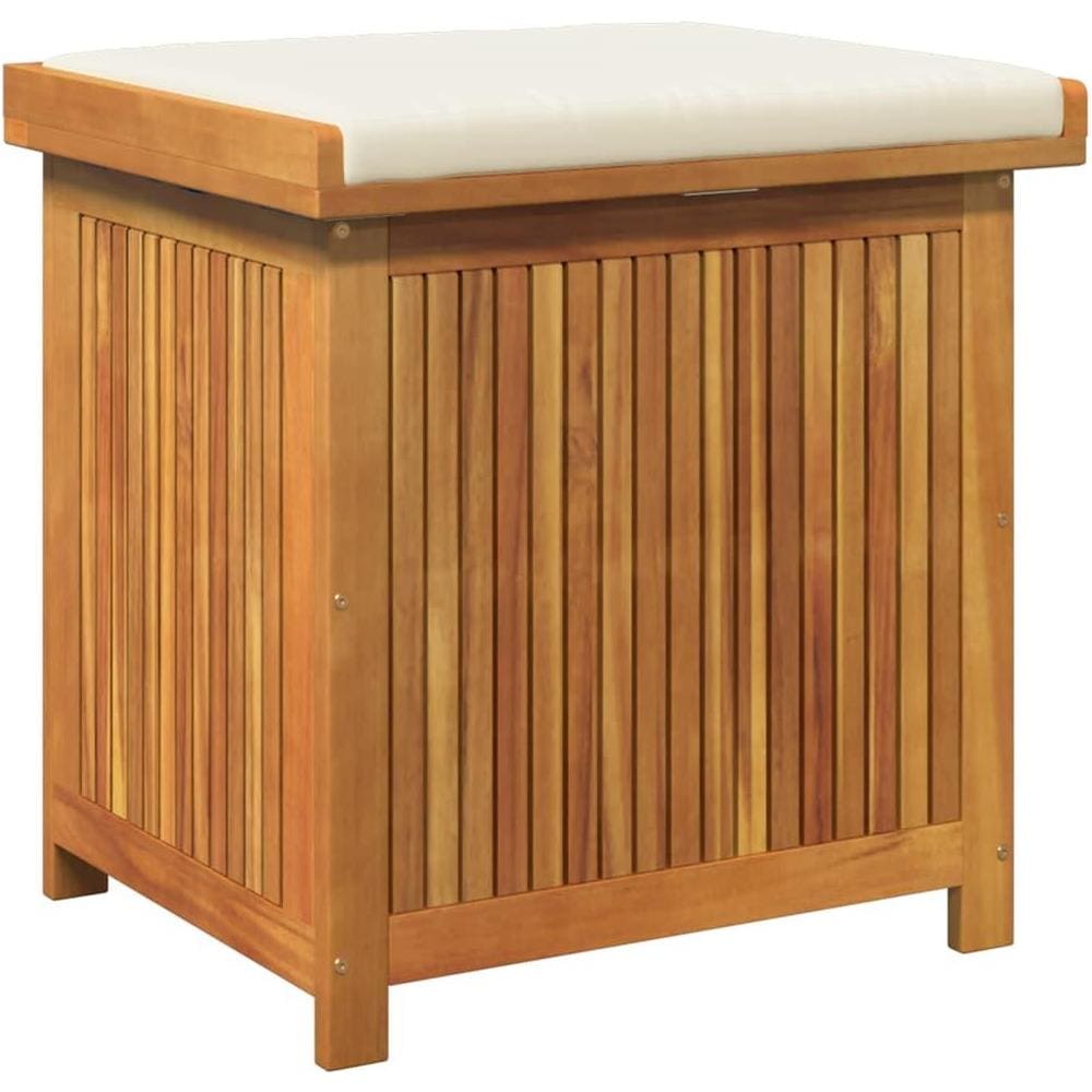 Scatola Cuscini da Esterno 60x50x61 cm Legno Massello Acacia - Foto 1