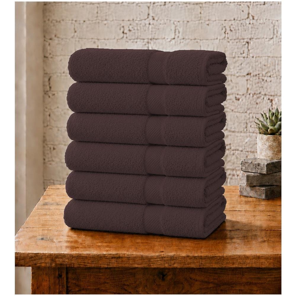 Set 6 Asciugamani Viso 55x100 cm - Eleganza e Comfort per il Tuo Bagno - COFFEE BEAN - CAFFE' - Foto 1