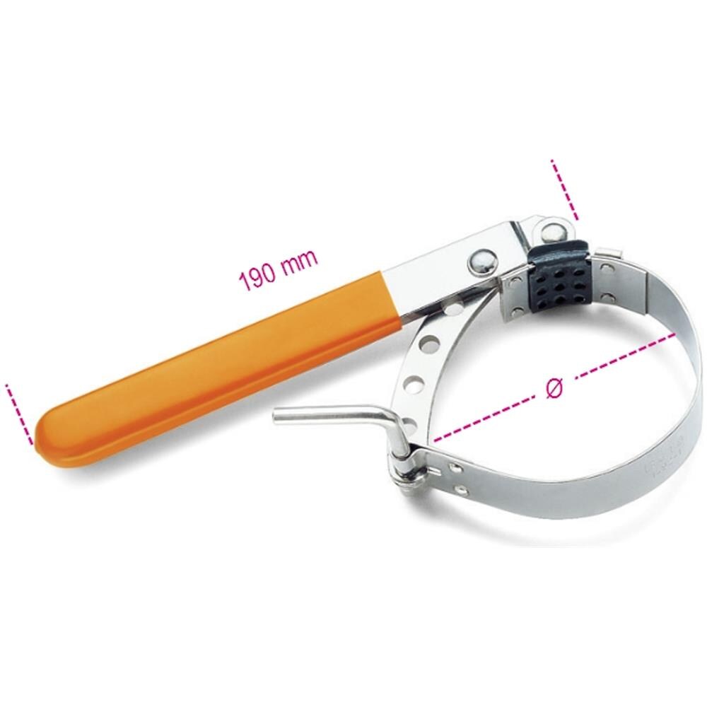 Chiave Filtri Olio Nastro Metal. 60 / 80 1492/1 - Foto 3