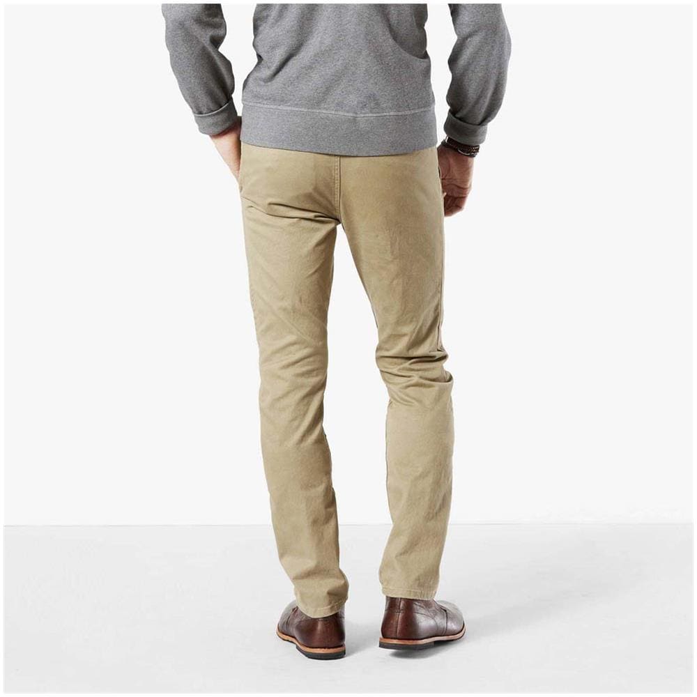Pantaloni Dockers Alpha Khaki Skinny Tapered L34 Abbigliamento Uomo W34-l34 - Foto 2