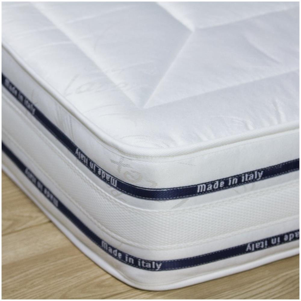 Materasso piazza e mezza in memory Finlandia altezza 22cm, anallergico e antiacaro con doppio lato estivo e invernale, 120x190 cm per letto una piazza e mezzo - Foto 6