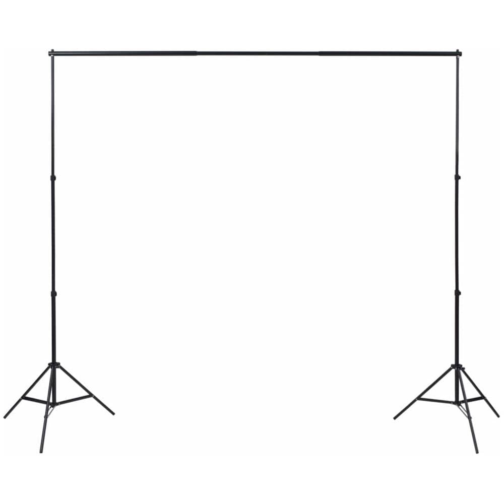 Kit Studio Foto 3 Fondali In Cotone Con Telaio Regolabile 3x3 M - Foto 2