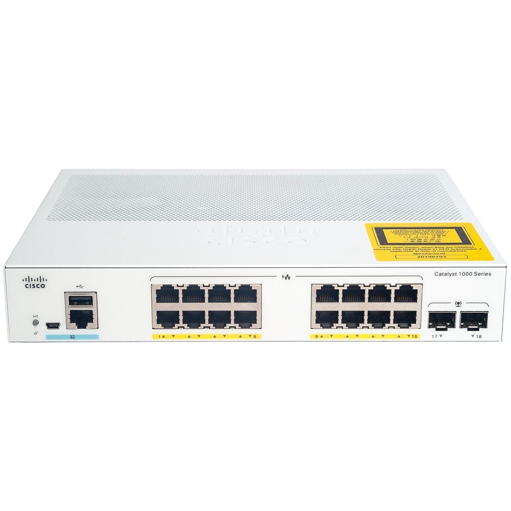 Catalyst C1000-16P-2G-L Switch di Rete Gestito L2 Gigabit Ethernet 16 Porte (10/100/1000) Supporto Power over Ethernet (PoE) Grigio - Foto 2