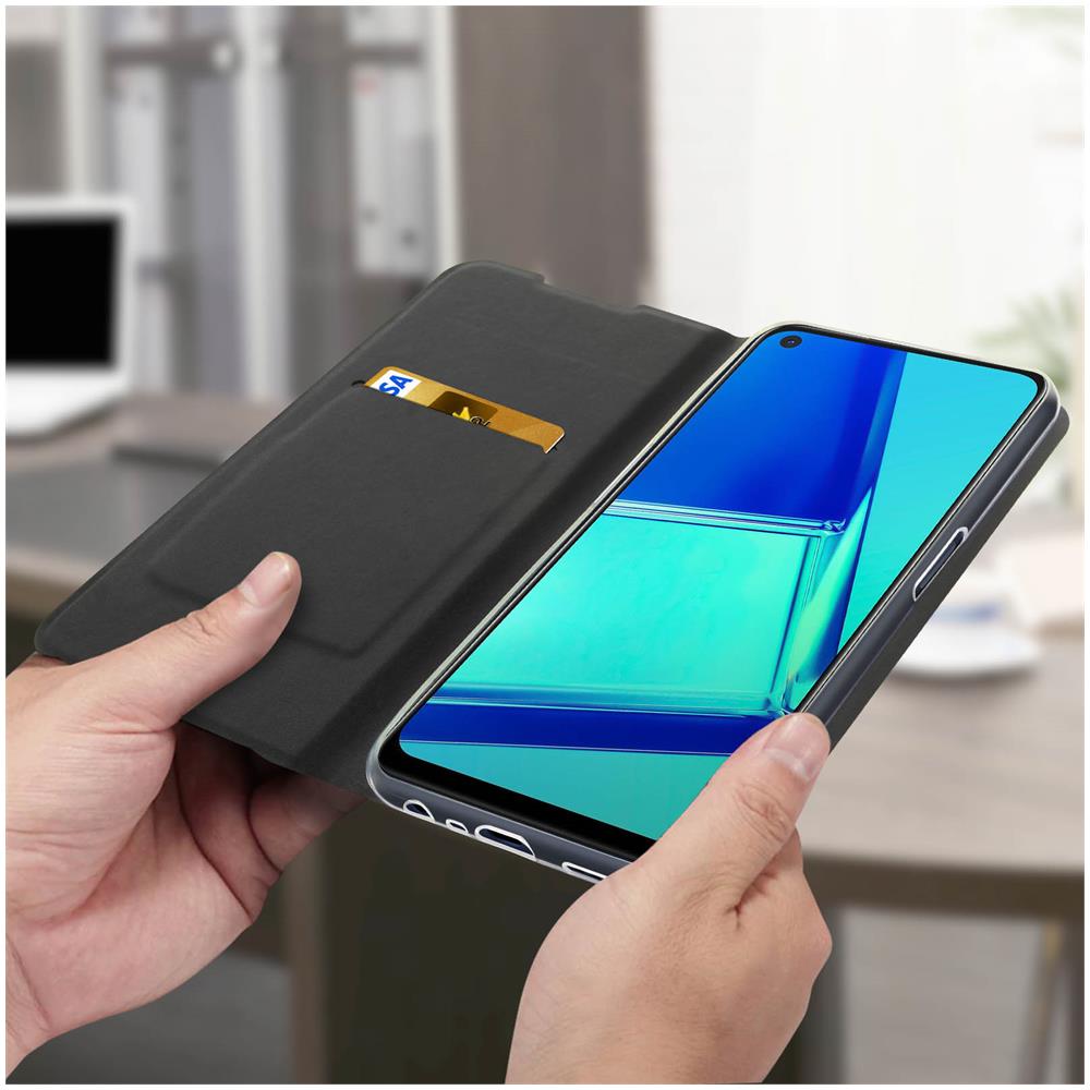 Custodia Oppo A72 / A52 Portafoglio Funzione Supporto - Nero - Foto 5