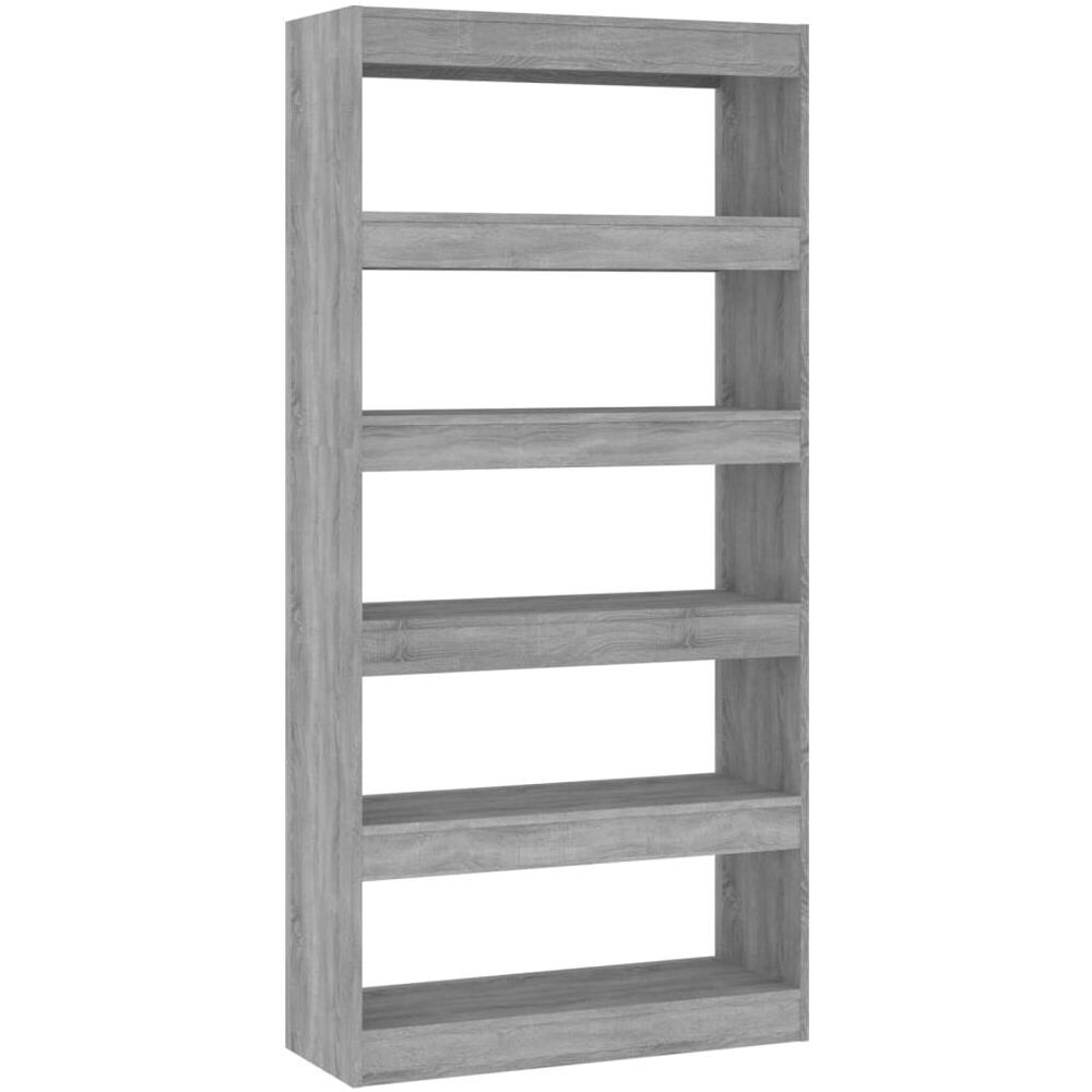 Libreria /Divisorio Grigio Sonoma 80x30x166 cm in Truciolato - Foto 2