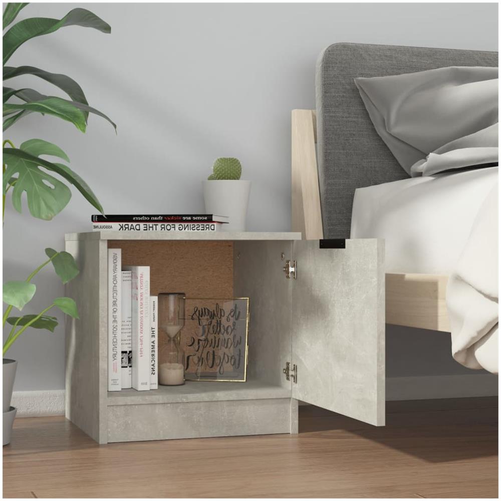 Comodino Grigio Cemento 40x39x40 Cm - Foto 2