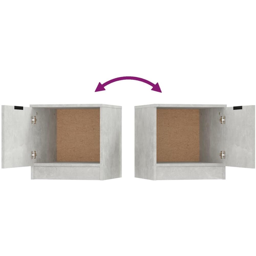 Comodino Grigio Cemento 40x39x40 Cm - Foto 7