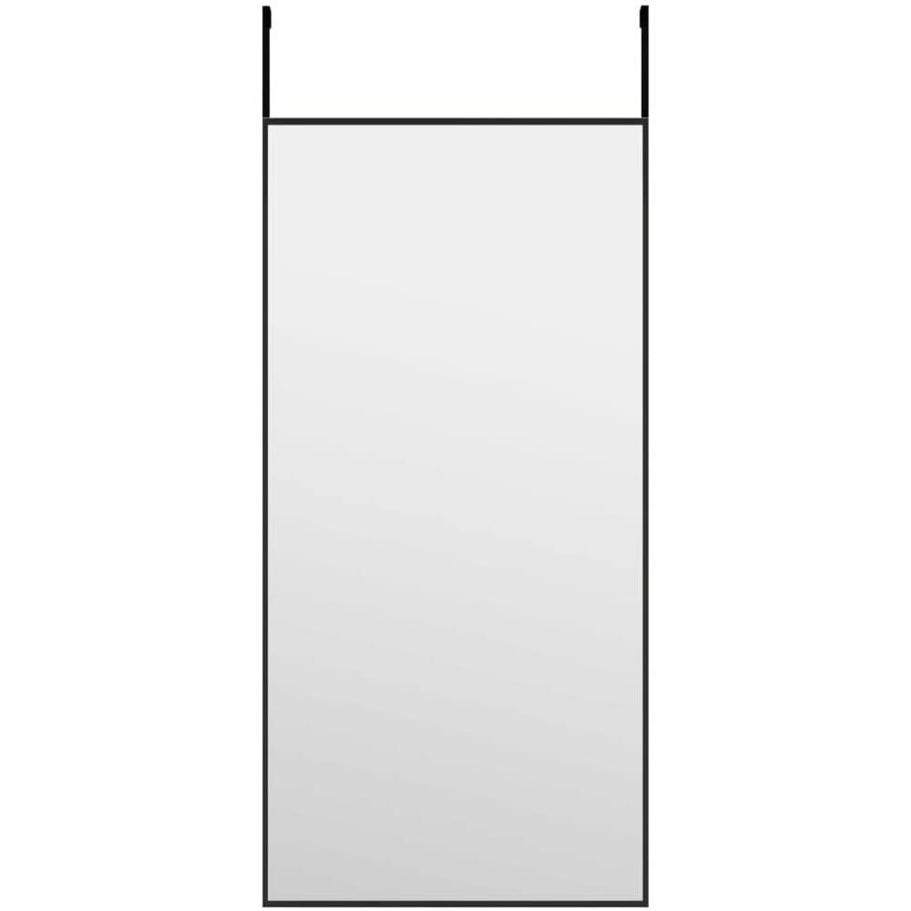 Specchio Da Porta Nero 30x60 Cm Vetro E Alluminio - Foto 2
