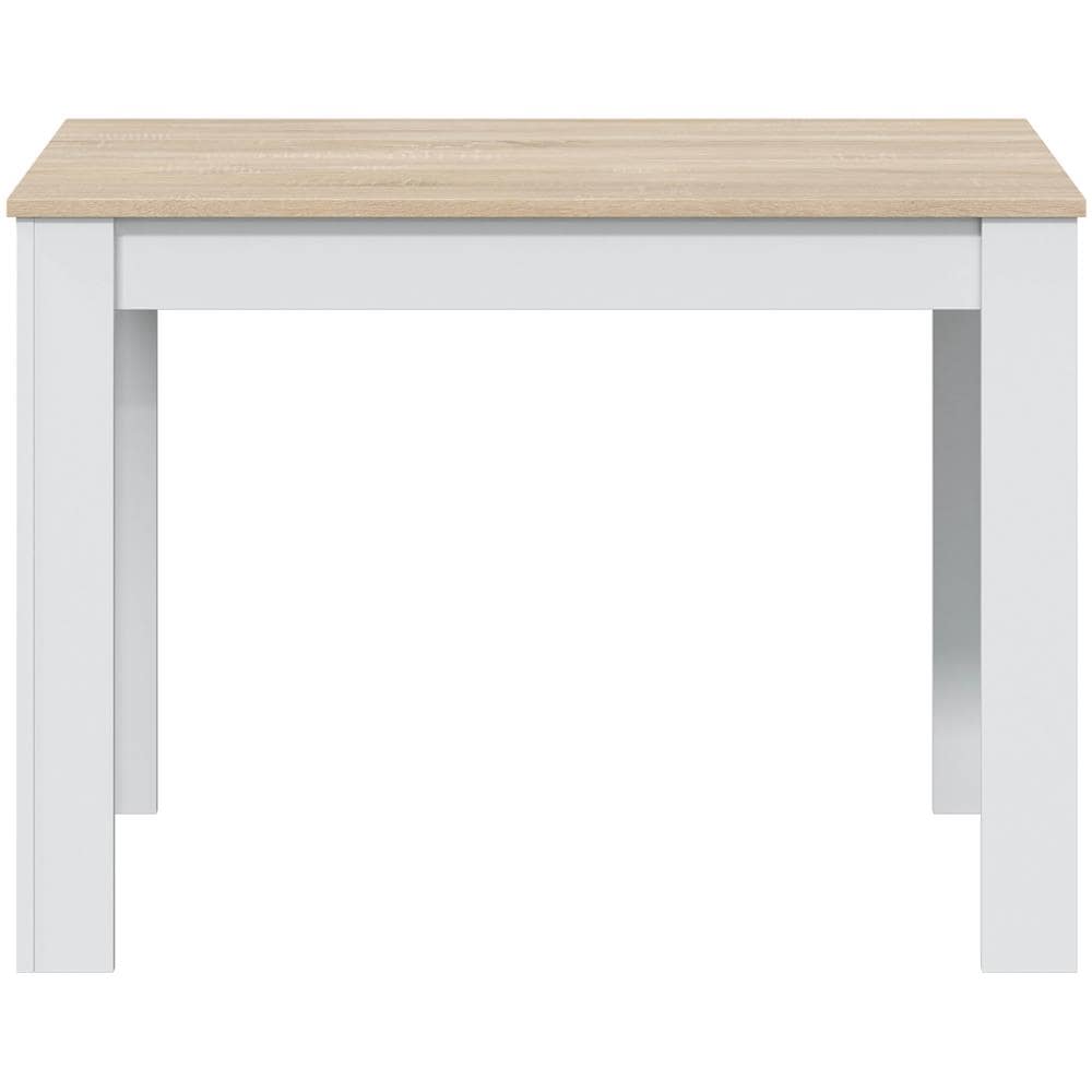 Tavolo Fisso Silo Quercia E Colore Bianco, Tavolo Da Cucina, 109 Cm (larghezza) 67 Cm (profondità) 78 Cm (altezza) - Foto 2