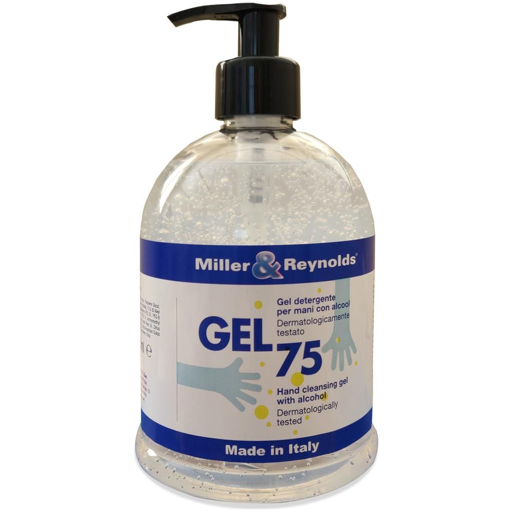 Gel Detergente Mani 500ml 75% Alcol Con Dispenser Made In Italy - Foto 1