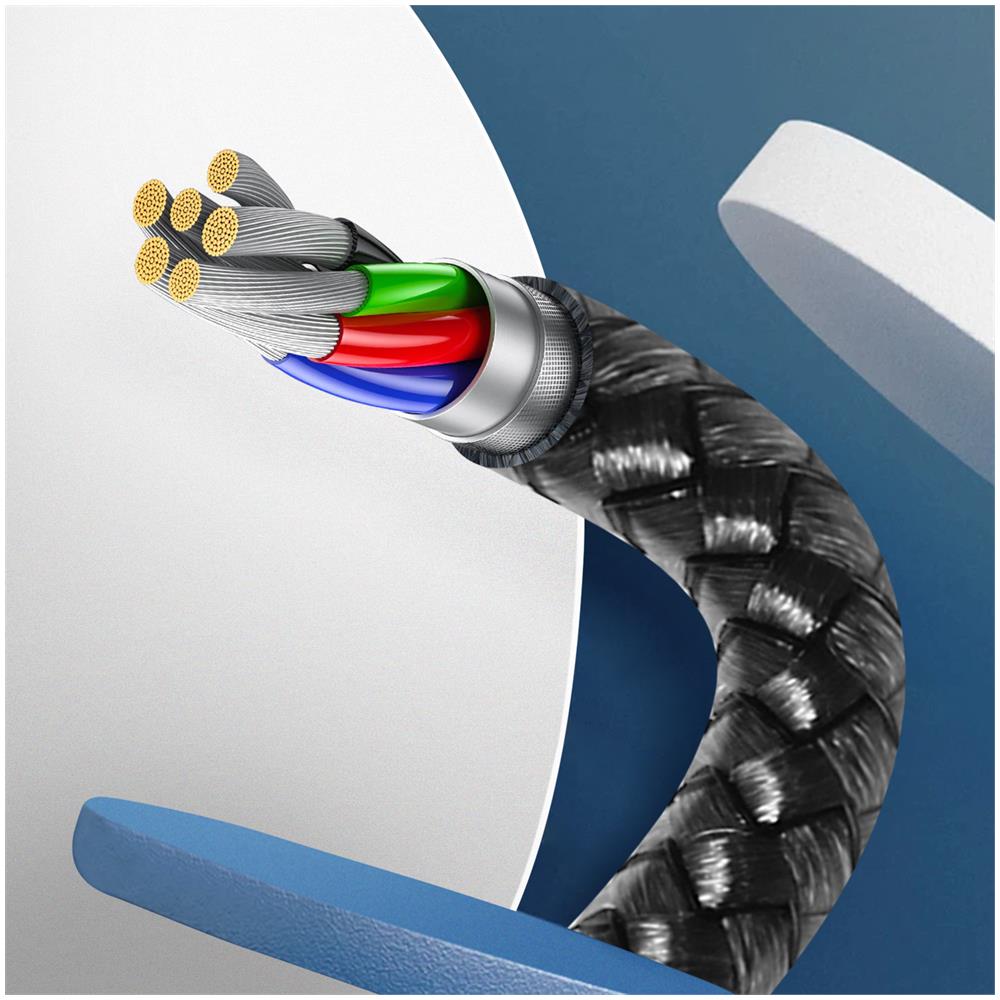 Cavo Da Usb-c A Lightning Power Delivery 27w Carica Rapida 2 Metri Nero - Foto 5