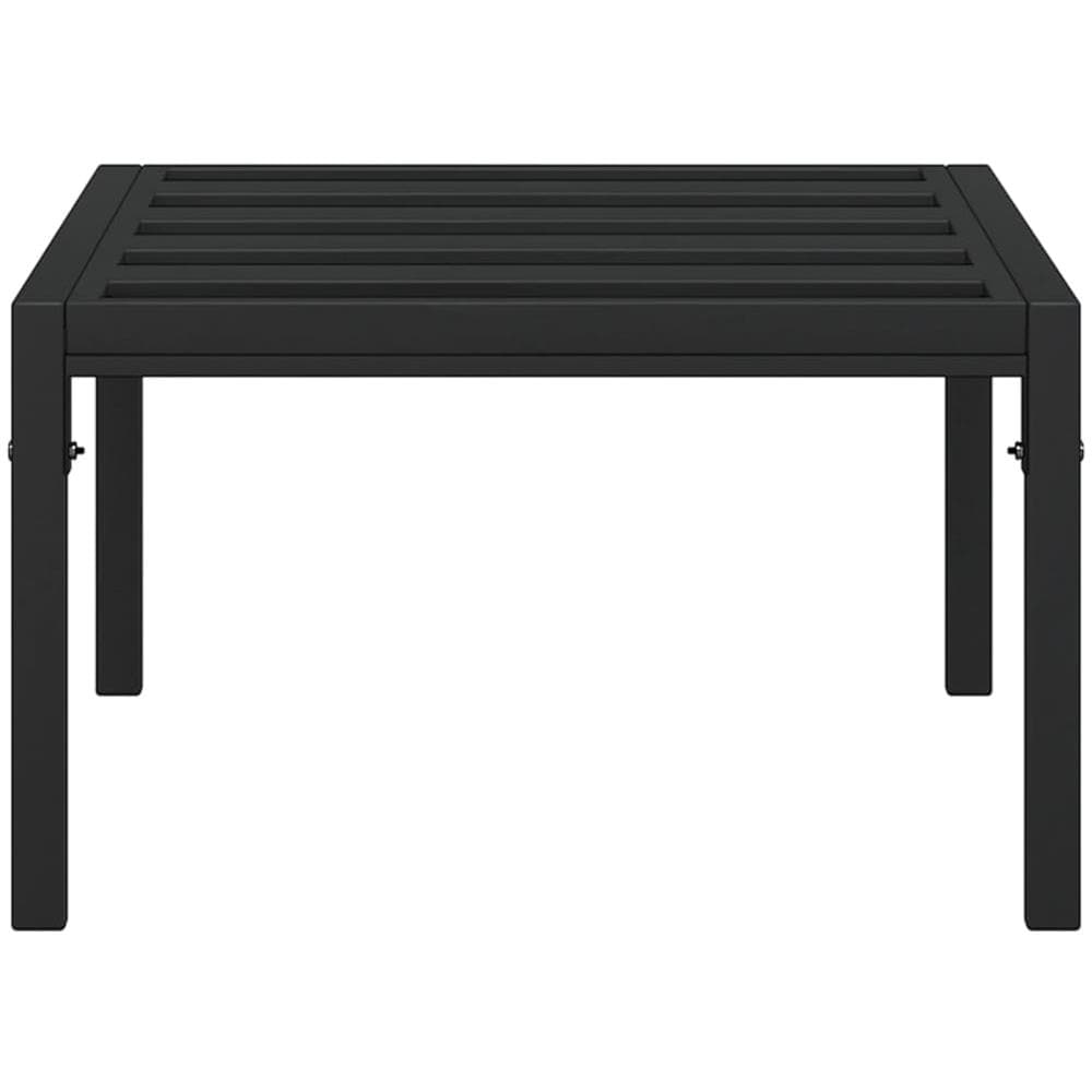 Tavolino da Giardino Nero 60x60x35 cm Acciaio - Foto 3