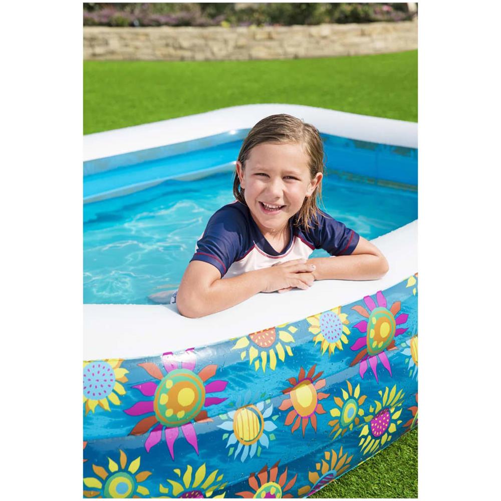Piscina Gonfiabile Per Bambini Blu 229x152x56 Cm - Foto 3