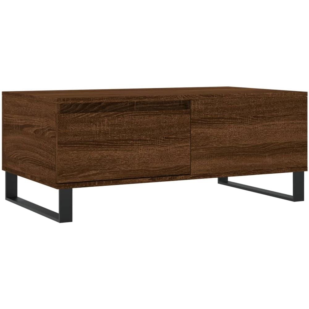 Tavolino Da Salotto Rovere Marrone 90x50x36,5 Cm In Multistrato - Foto 2