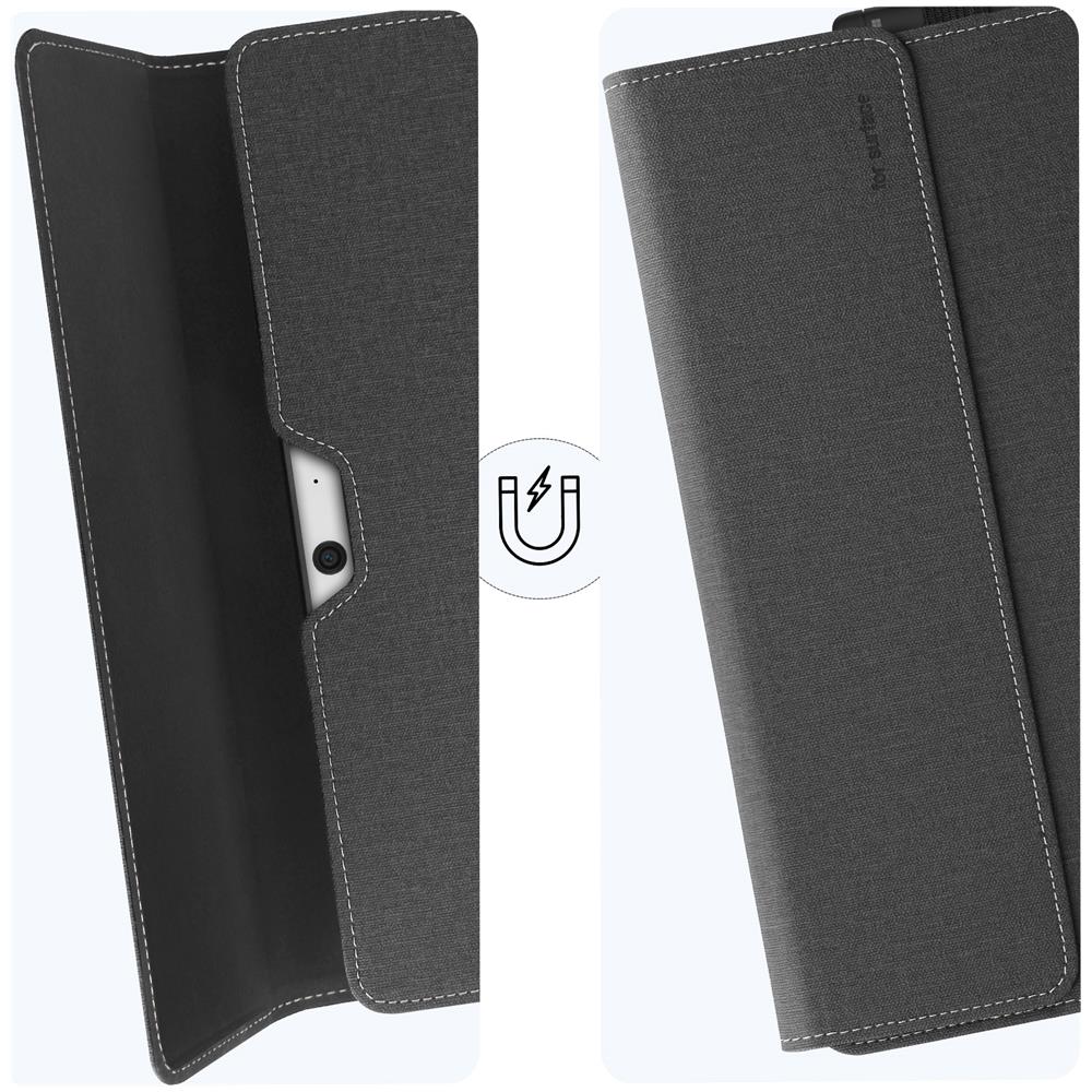 Custodia Per Microsoft Surface Pro 9 E Pro 11 Funzione Supporto Collezione Safestand Nera - Foto 2