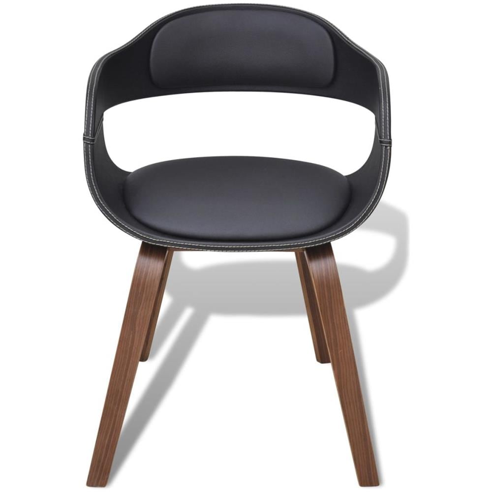 2 Pz Sedie Sala Da Pranzo In Pelle Artificiale E Legno Curvato - Foto 2