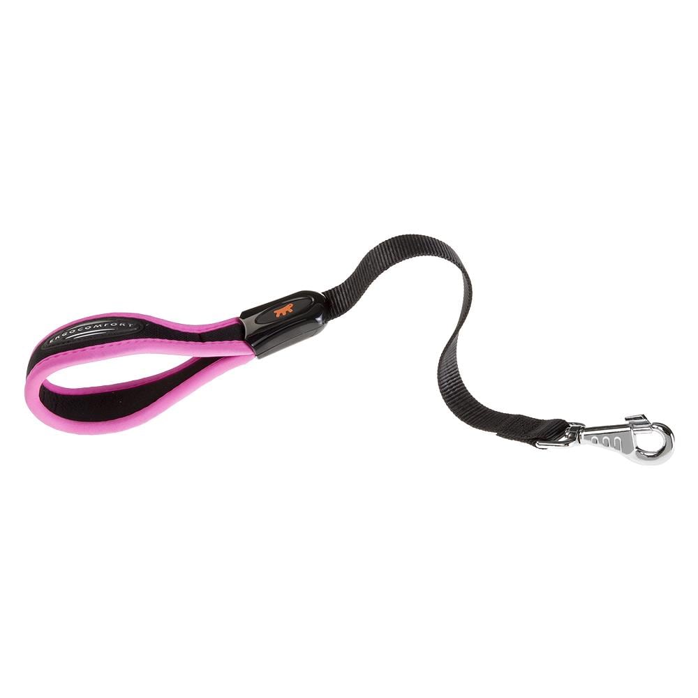 Guinzaglio Per Cani Corto Ergocomfort Fluo Rosa Gm 25/55 - Foto 1