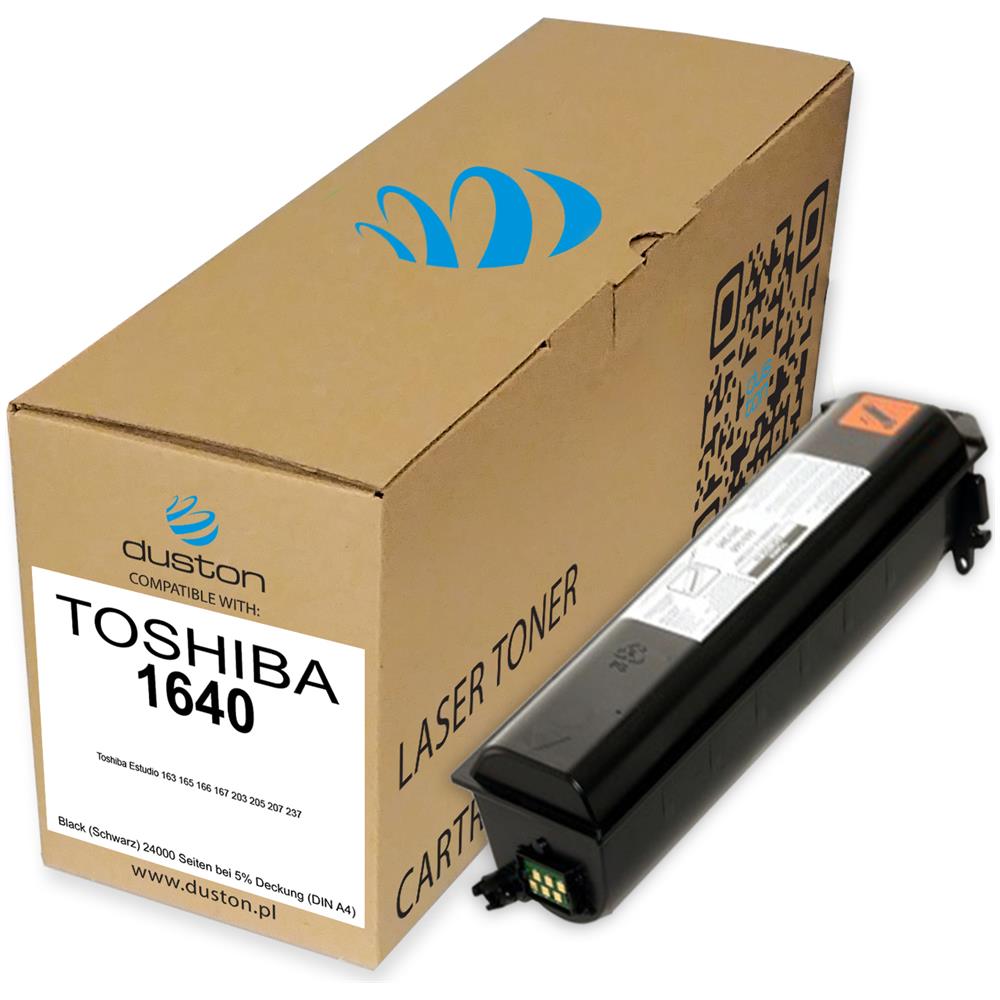 TONER COMPATIBILE - 3x 1640, T1640, T-1640hc, 6aj00000024 Negro Compatible Con Toshiba Estudio 163 165 166 167 203 205 207 237 - Foto 2