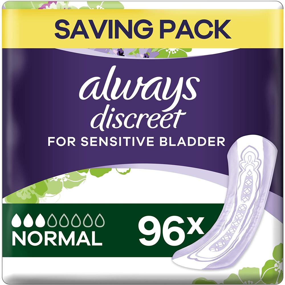 Sempre Discreta Incontinenza Pad Per Le Donne Normale Confezione Risparmio 96 Moderato Pads Assorbenza - Foto 1