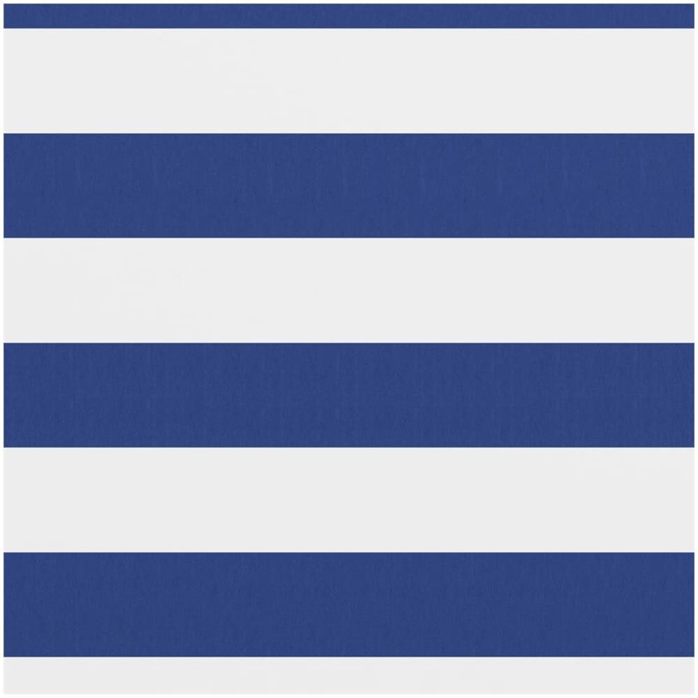 Paravento da Balcone Bianco e Blu 75x300 cm Tessuto Oxford - Foto 2