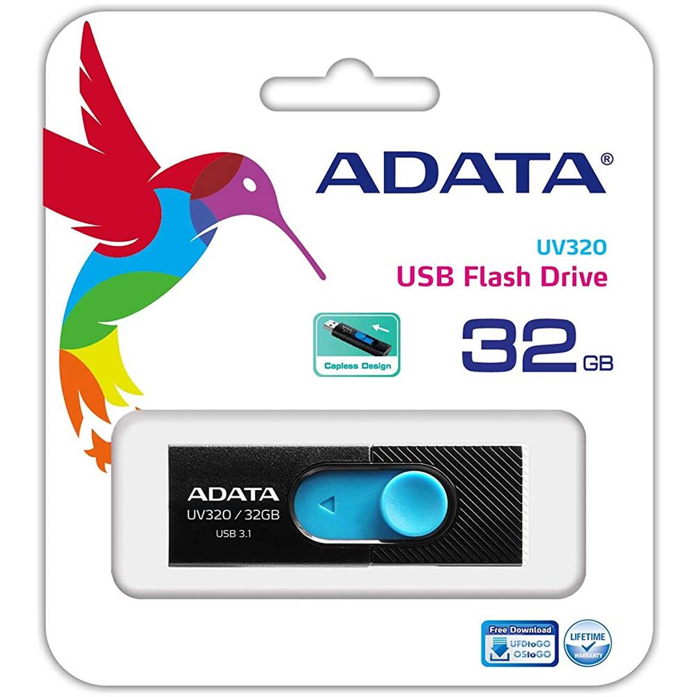 USB 32 GB UV320 Interfaccia USB 3.1 Colore Nero / Blu - Foto 2