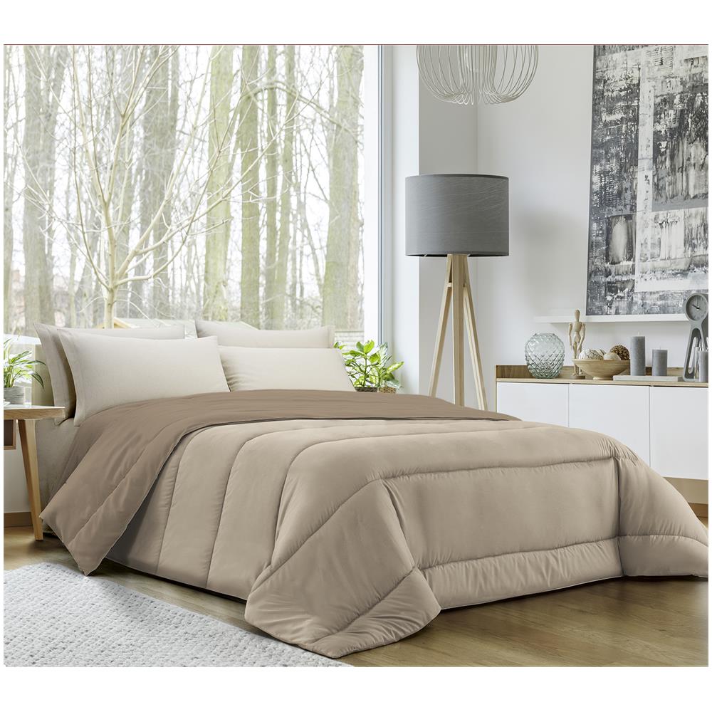 Trapunta Invernale, Calda E Morbida Da 350 Gr / mq - Sabbia / corda - Matrimoniale - Foto 1