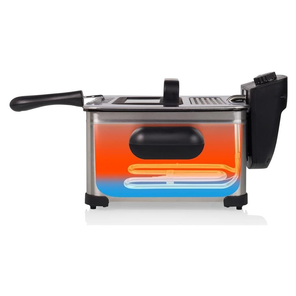 Friggitrice FR-6949 Capacità 5 Litri 2000 Watt Colore Argento - Foto 4