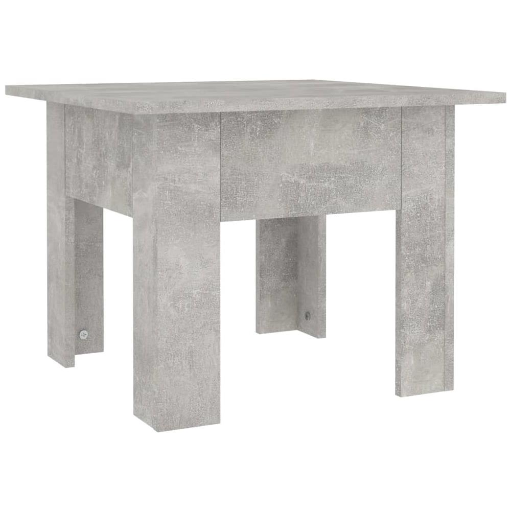Tavolino da Caffè Grigio Cemento 55x55x42 cm in Truciolato - Foto 2