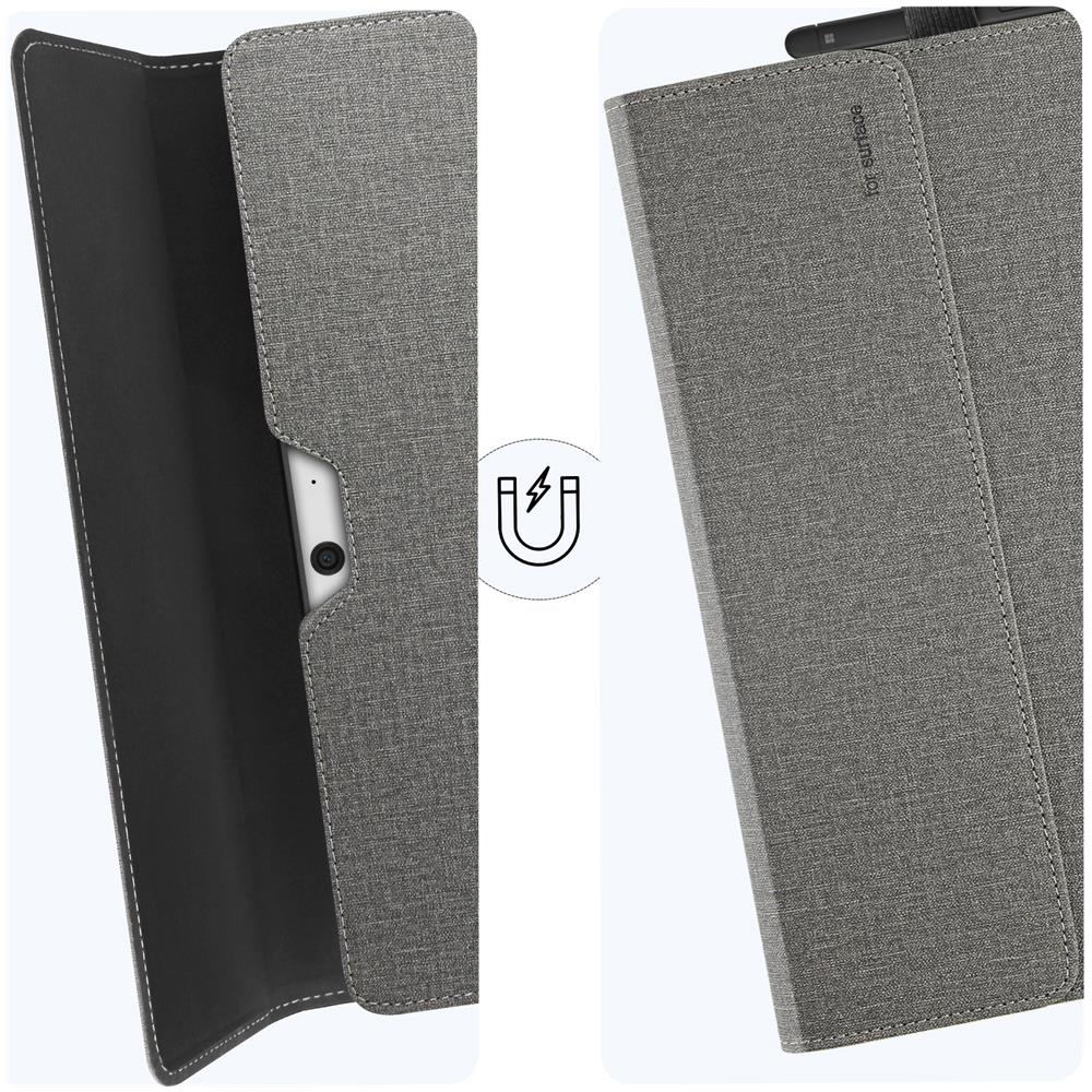 Custodia Per Microsoft Surface Pro 9 E Pro 11 Funzione Supporto Serie Safestand Grigia - Foto 2