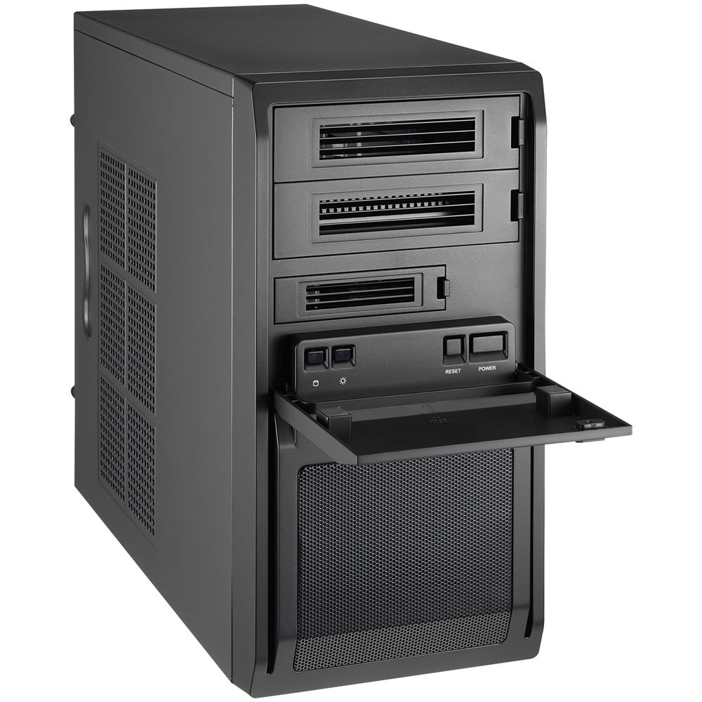 Case LT-01B-350GPB Mini Tower Micro-ATX Mini-ITX Porte 2x USB 2.0/1xUSB 3.0Colore Nero - Foto 2