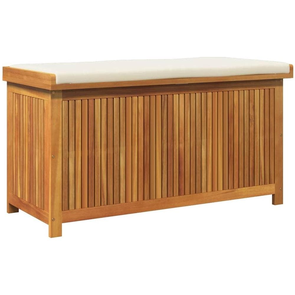 Scatola Cuscini da Esterno 113x50x60,5 cm Legno Massello Acacia - Foto 1