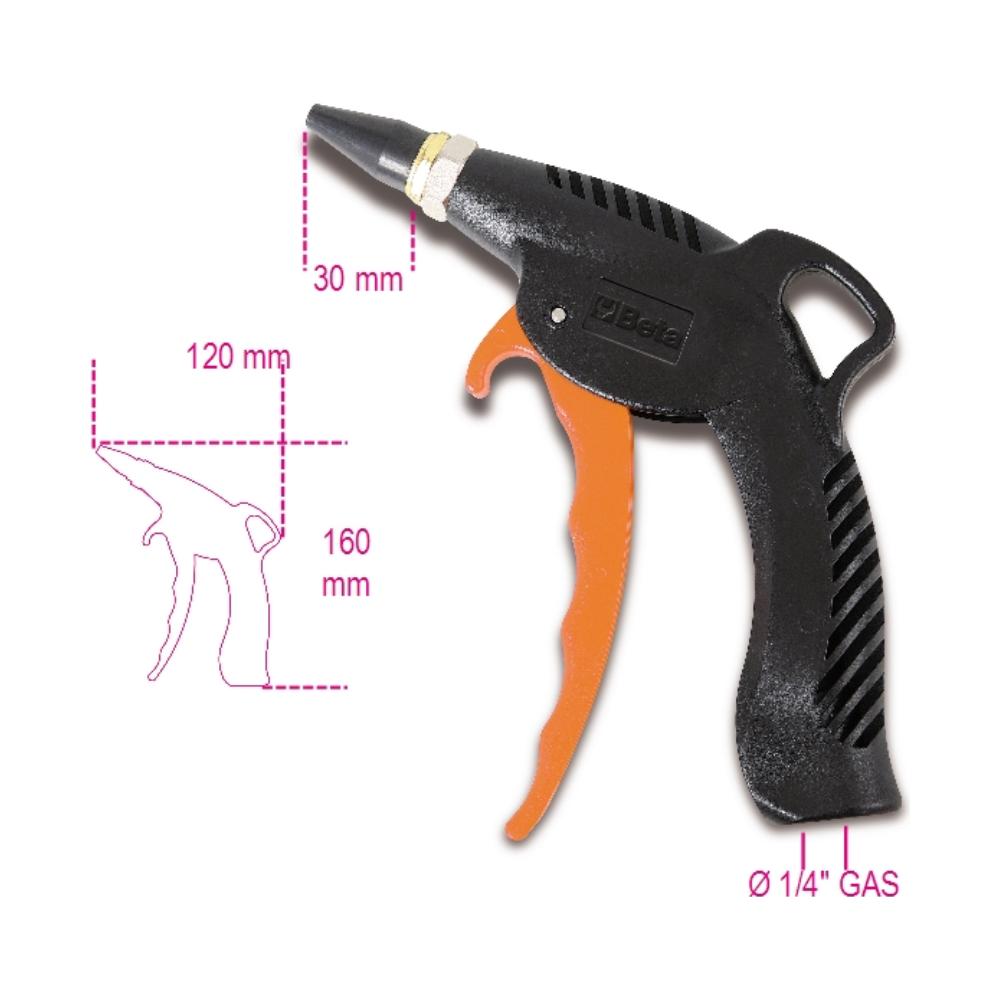Pistola Di Soffiaggio Progressiva Con Ugello In Gomma Professionale 1949bc - Foto 2