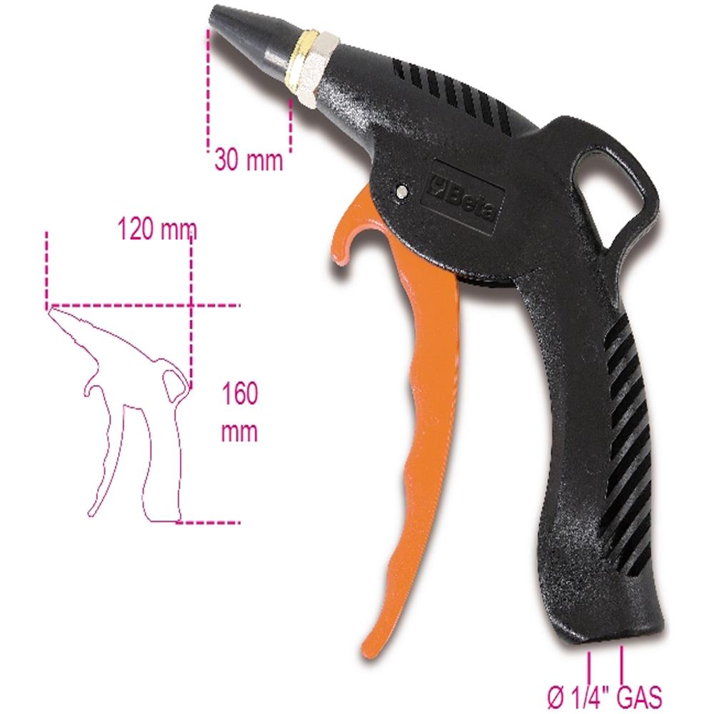 Pistola Di Soffiaggio Progressiva Con Ugello In Gomma Professionale 1949bc - Foto 5