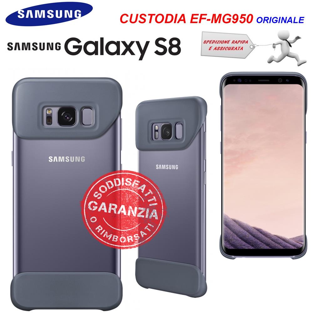 Cover a 2 Pezzi Galaxy S8 Colore Orchidea Grigia - Foto 4